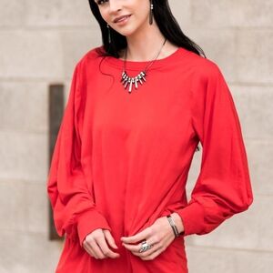 Elegant Red Women's Top